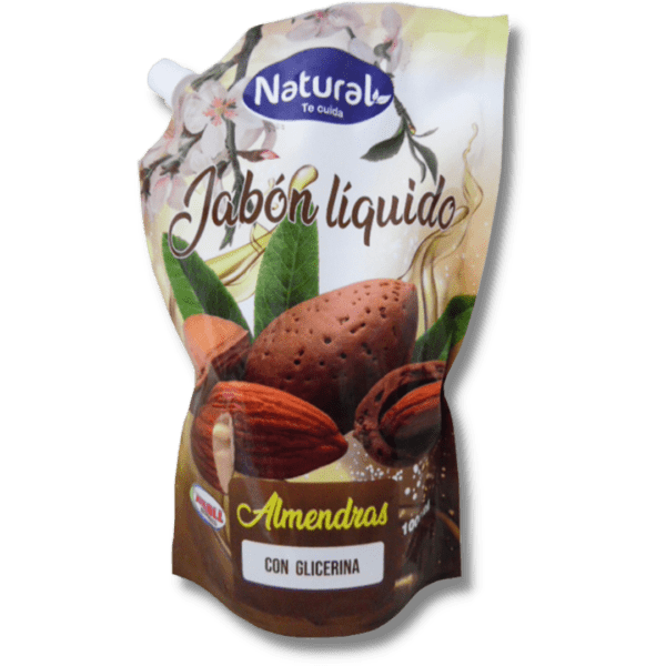 Doypack NATURAL jabon 1lt tipo ballerina (Almendras)