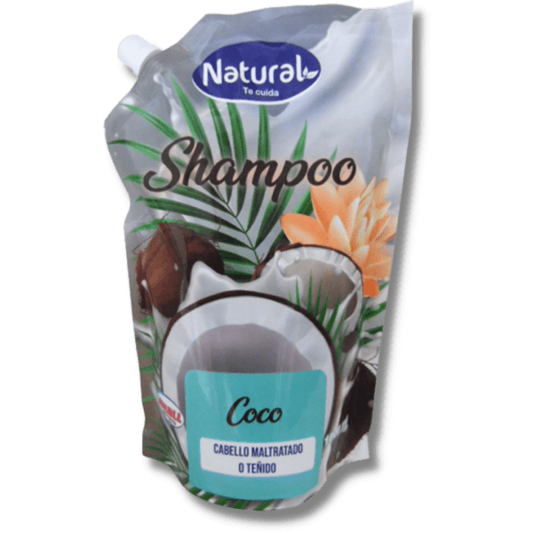 Doypack NATURAL shampoo 1lt tipo ballerina (Coco)