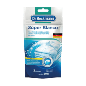Blanqueador de Ropa Súper Blanco 1 bolsita de 80 gr Dr. Beckmann - Comercializadora Galuz