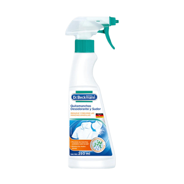 Quitamanchas de Desodorante y Sudor en Spray 250 ml Dr. Beckmann . Comercializadora Galuz