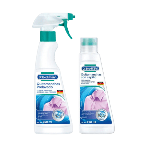 Quitamanchas para Ropa Pre-Lavado con Cepillo o en Spray 250 ml Dr. Beckmann - Comercializadora Galuz