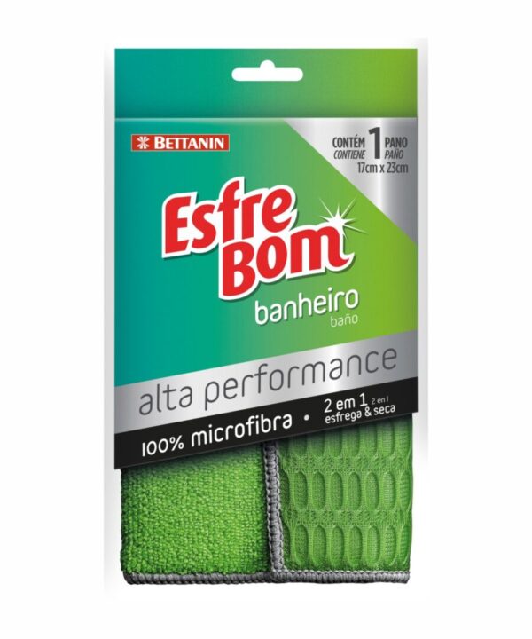 Paño microfibra 2 en 1 para baños de EsfreBom